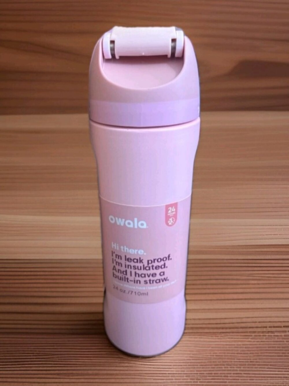 Owala 24oz FreeSip® Stainless Steel Insulated Water Bottle - Rose Quartz - Picture 2 of 3